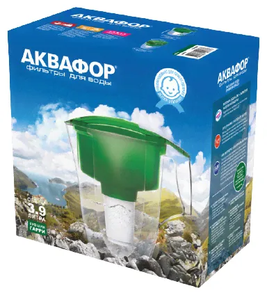 Dr.Voda Водоочиститель Кувшин Аквафор Гарри (А5) P42B05N (зеленый) фильтры для воды-1